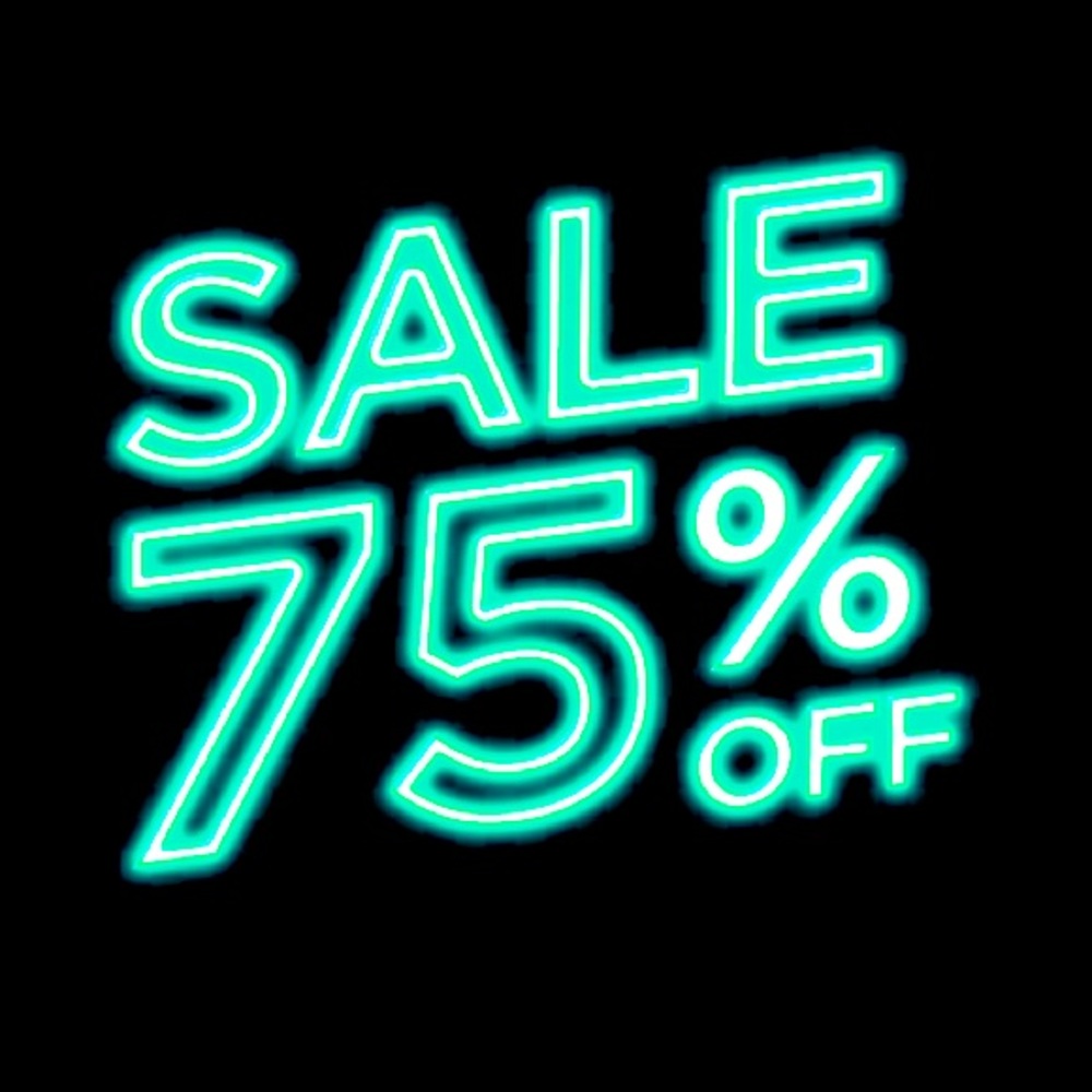 Buy 3 get 75% off!